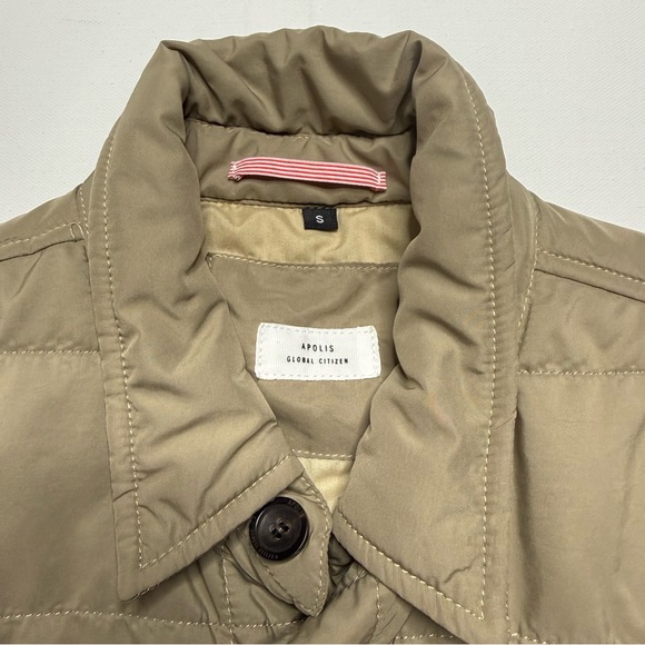 Apolis Global Citizen Quilted CPO Jacket Cotton Button Lightweight Winter - Picture 3 of 7